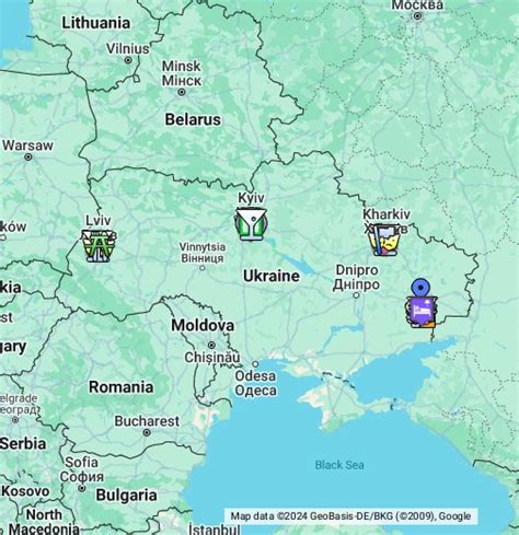 ukraine map google